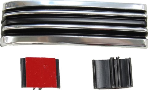 Brothers Trucks Moldings M0018R-69 Body Moldings, Aluminum, Silver/Black, Upper Cab Position, Fits Right Side, Chevrolet, GMC, Each