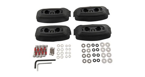 Rhino-Rack - Roof Rack Components for 2014-2020 HIGHLANDER RCP37-BK Components, RCP Base Kit (X4)