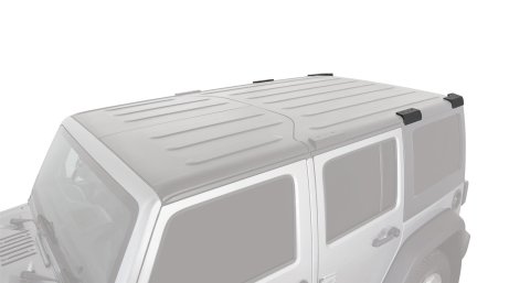 Rhino-Rack USA Backbone Mounting Systems for 2007-2017 WRANGLER, 2018 WRANGLER JK - RJKB3 Roof Rack Adapters, System, Bolt-On, Stainless Steel, Black, Jeep, Kit