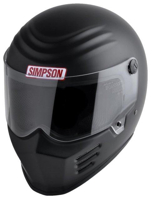 Simpson Racing Outlaw Bandit Series Helmets 28315XX8 Helmet, Series, Full Face, EPS Liner, Matte Black, M2015, 2X-Large, Each
