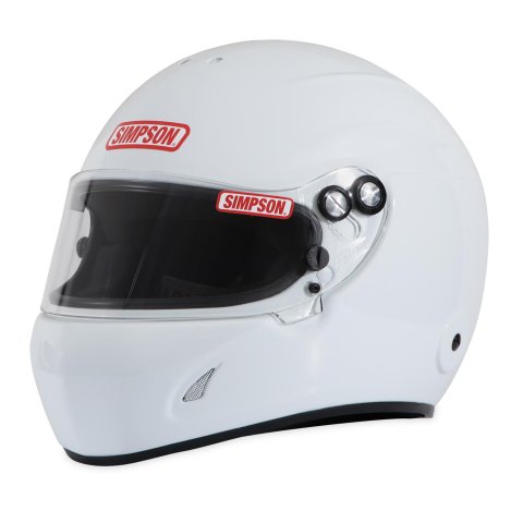 Simpson Devil Ray 3.0 Composite Helmets 7870041 Helmets, Composite, Full Face, Gloss White, Snell SA2020, X-Large, Each
