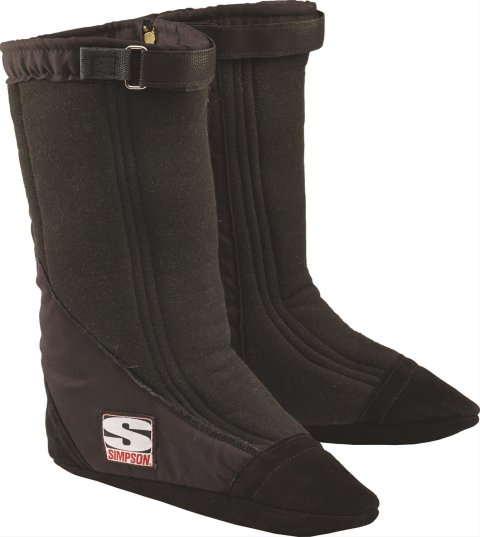 Simpson Drag Boots 37020M Boots, Race, Suede, Black, SFI 3.3/20, Men's Medium, Pair