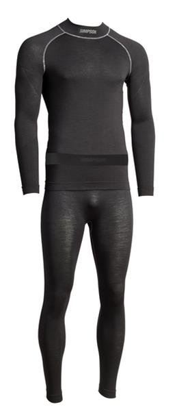Simpson Racing Base Layer Pants 20194XSSK Pants, PROFIT BASE LAYER BOTTOM XS/S BLACK
