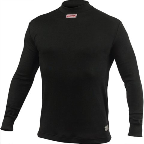 Simpson Racing Fire Retardant Underwear Pants 20600Y CARBON X L/S TOP 3XL BLK