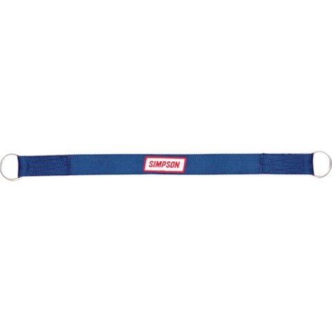 Simpson Tow Straps 35008BL Strap, Polyester, Blue, 2.0 in. Width, 15 ft. Length, 4,800 lbs. Rated, Metal Ring Ends, Each