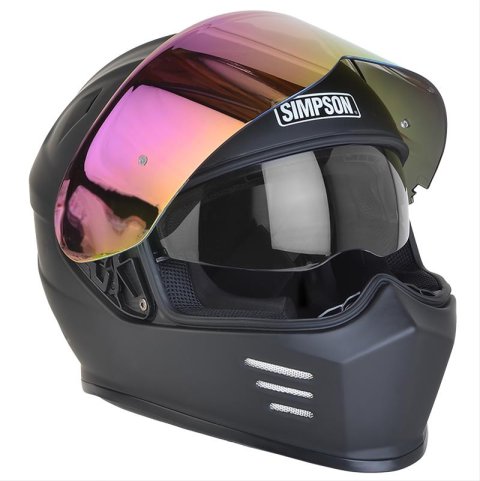 Simpson Ghost Bandit Helmets GBDSC Helmet, Bandit, Full Face, Polyester Liner, Gloss Carbon Fiber, ECE 22.05, Small, Each