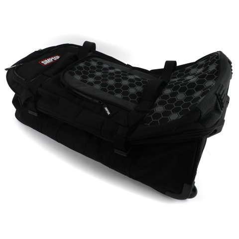 Simpson Super Speedway Roller Bags 23403 Gear Bag, Bag, Polyester, Black, 16.500 in. Height, 33.500 in. Length, 18.000 in. Width, Each