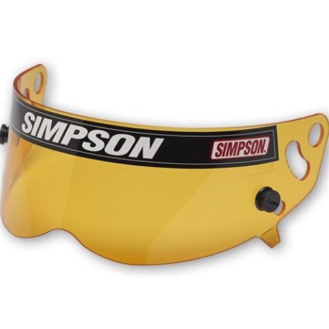 Simpson Racing Helmet Shields 1022-17 Accessories, XBANDIT, DIAMONDBACK AND RX MODELS SHIELD- HI-RESOL AMBER