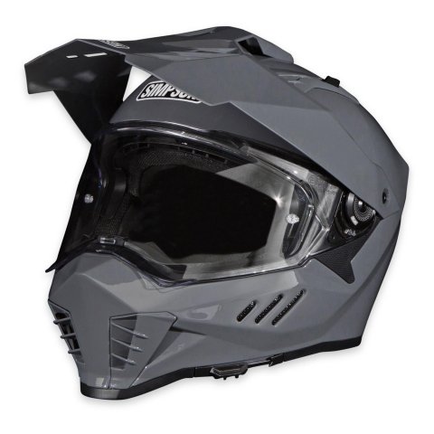 Simpson Xcursion Bandit Helmets XB4XS Helmets, Bandit, Full Face, Gloss Gray, DOT/ECE-Approved, X-Small, Each