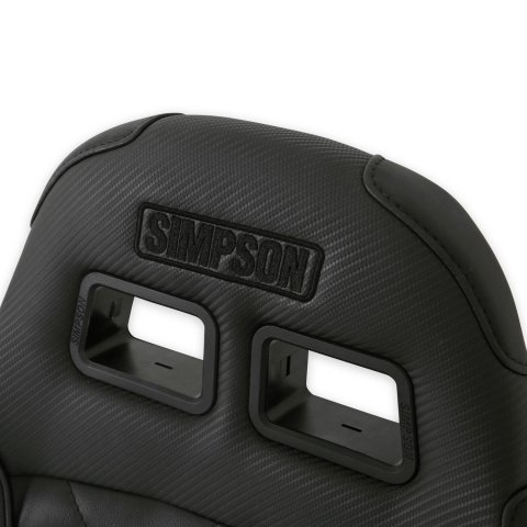 Simpson Vortex II Off-Road Suspension Seats S104-304 Powersports Seats, Offroad, Suspension, Vinyl, Black/Black, Each
