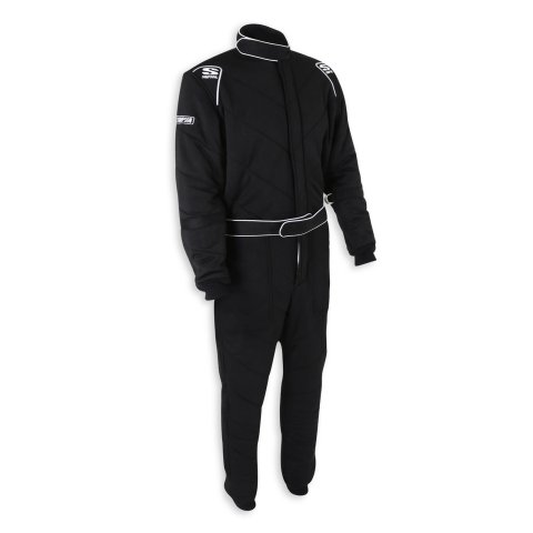 Simpson 6G SFI 20 Suits 4802151 Driving Suit, Drag 6G, Men's Small, Multiple Layer, 1-Piece, Nomex, Black, 3.2A/20, Each