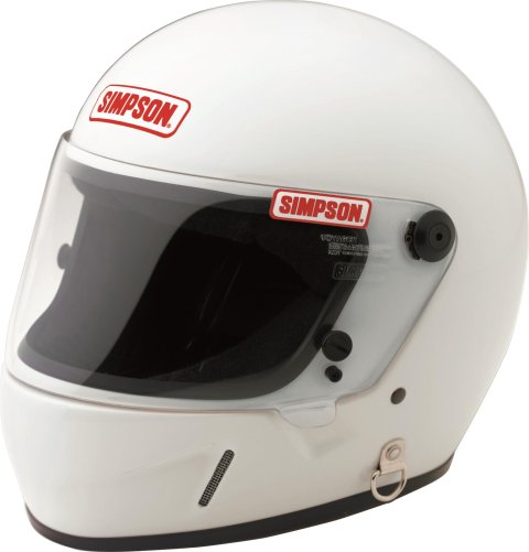 Simpson Autograph Helmets 2130001 Helmet, Autograph, Full Face, White, Cloth Liner, Display Use, Each
