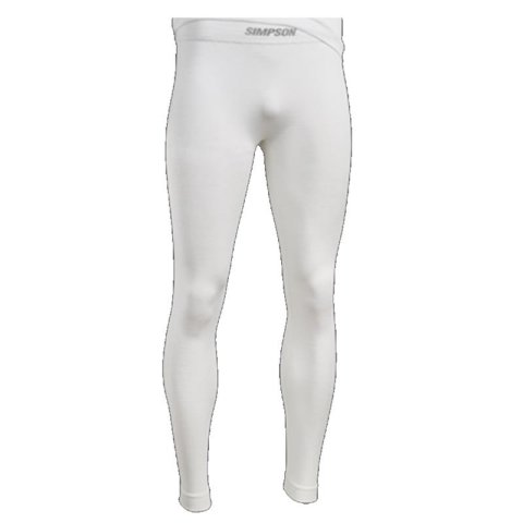 Simpson Racing Base Layer Pants 20194XZW Pants, PROFIT BASE LAYER BOTTOM XL/XXL WHITE