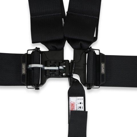 Simpson Latch & Link Off-Road 5-Point Harness D3LD5WBP Racing Harness, Restraint, 5-point, Polyester, 3 in., Bolt-In, Black, Pull Down, Pads, Each