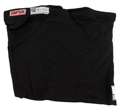 Simpson Helmet Skirts 23012C Skirt, Outer, SFI 3.3/5, Carbon, Black, Standard Design, Each
