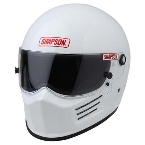 Simpson SA2020 Super Bandit Series Helmets 7210021 Helmet, Bandit, Full Face, Gloss White, Snell SA2020, Medium, Each