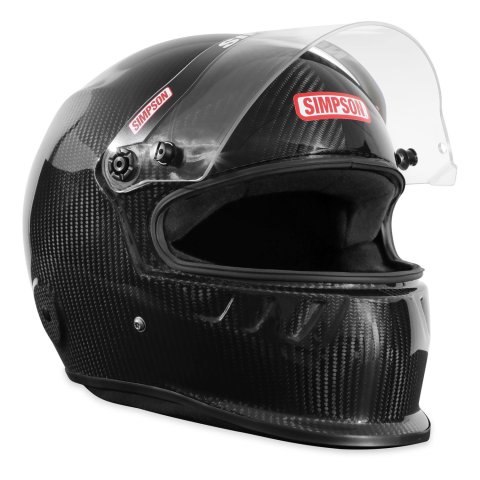 Simpson SA2020 SD1 Series Helmets 795000C Helmet, 2020, Full Face, Carbon Fiber, Gloss Finish, Snell SA2020, X-Small, Each