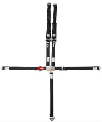 Simpson D3 Off-Road 5-Point Harness 3B33PIKX Racing Harness, Restraint System, 5-point, Latch, Pull Down, Polyester, Black, with Shoulder Pads, 55 in. Length, Each