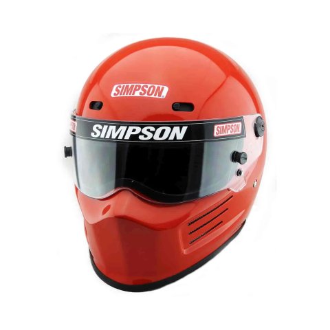 Simpson SA2020 Super Bandit Series Helmets 7210024 Helmet, Bandit, Full Face, Gloss Red, Snell SA2020, Medium, Each