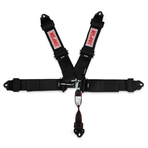 Simpson Double Pull Down Latch and Link SFI 5-Point Harness 13LD5WC Harness, Complete, Latch. 5 Point, 3.00 Should Belt, 3.00 Lap Belt, Individual-Type, Clip-In, Floor/Roll Bar Mount, Black, Each
