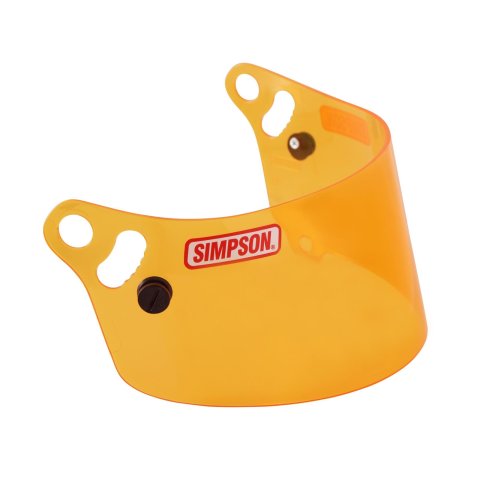Simpson Replacement Helmet Shields VPR02 Shields, Replacement, Amber, Anti-fog Coating, Viper, Each