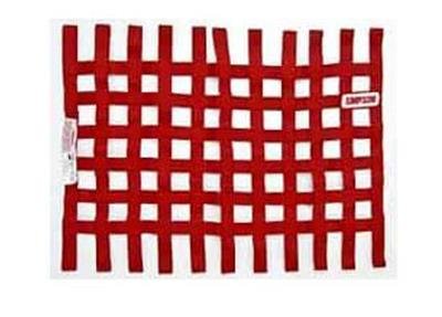 Simpson Window Nets 36003R Net, Red, Nylon, Ribbon, Square, 24 in. x 24 in., Each