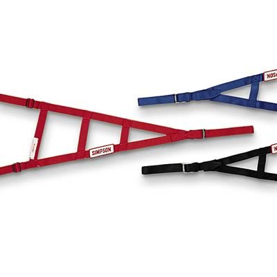 Simpson Sprint Car Window Nets 36005R Net, Red, Nylon, Ribbon, Triangle, 32 in. x 33 in. x 7 in. Cars, Each