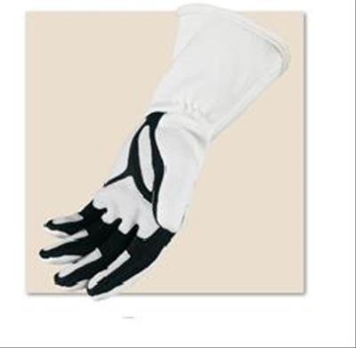Simpson Predator Driving Gloves 20800LK Gloves, Predator, Leather/Nomex®, Double Layer, Black/White, SFI 3.3/5, Large, Pair
