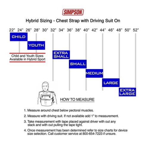 Simpson Hybrid Pro Lite Restraints HYPLMED11M61 Head and Neck Restraint System, Lite, Sliding Tether and Dual End Tether, Quick-release Anchor, SFI 38.1, Medium, Each
