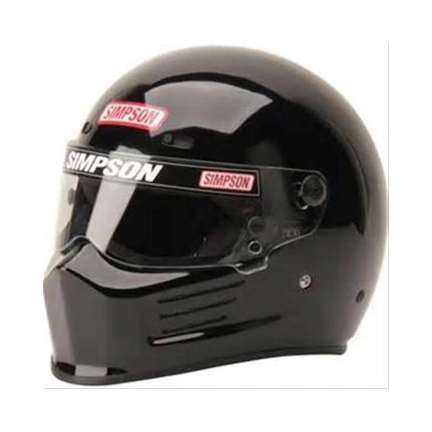 Simpson SA2020 Super Bandit Series Helmets 7210012 Helmet, Bandit, Full Face, Gloss Black, Snell SA2020, Small, Each