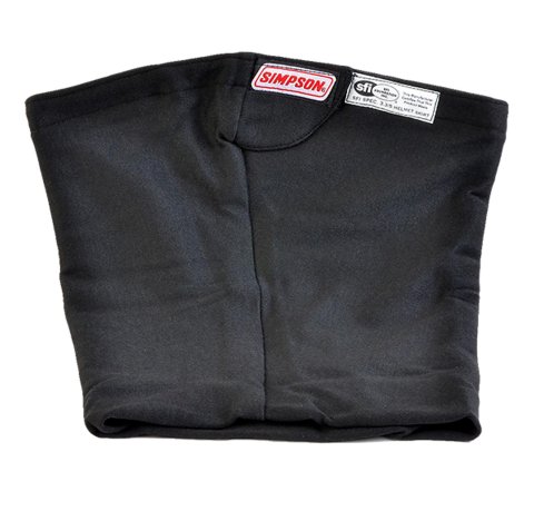 Simpson Helmet Skirts 23014BK Skirt, Outer, SFI 3.3/5, Nomex, Black, Large Face Opening, Each