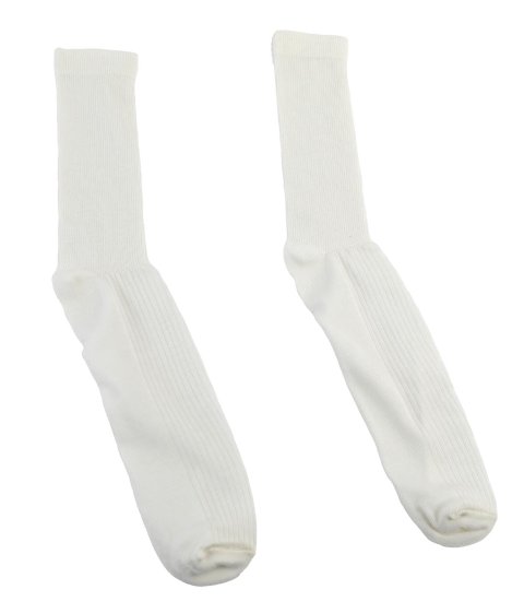 Simpson Nomex® Underwear Socks 23032A Fire Retardant Socks, Socks, White, SFI 3.3, One Size Fits All, Pair