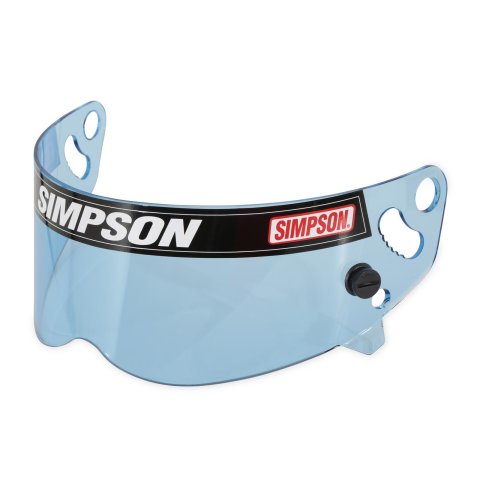 Simpson Replacement Helmet Shields 1029-17 Shield, XBandit/Diamond Back/Skull/RX Series, HI-DEF Blue, Each
