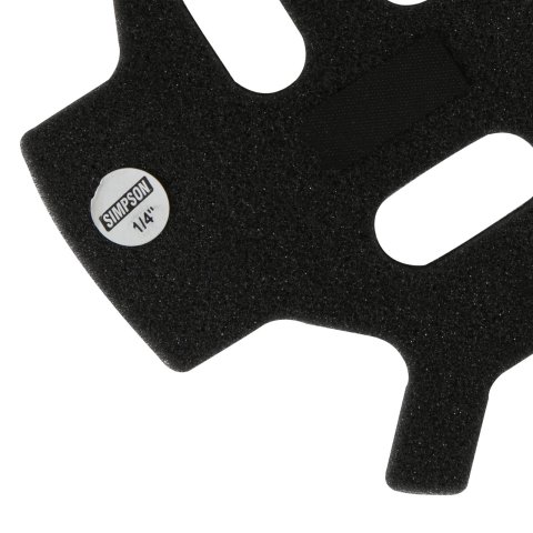 Simpson Helmet Top Pads SD1TP12 Pads, Pad, Bell, SD1, 0.500 in. Thick, Each