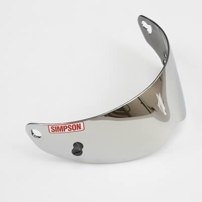 Simpson Replacement Helmet Shields 89406A Shield, Mirror Silver, Super Bandit, Each