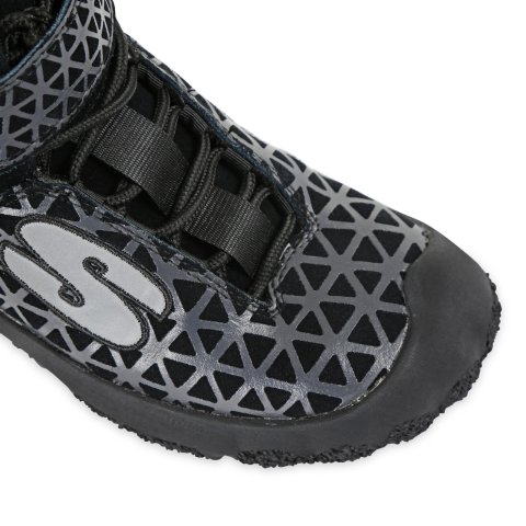 Simpson Pit Dominator Crew Shoes PD600K Shoes, Dominator, Mid-Top Style, Black/Silver, US Men's Shoe Size 6, Pair