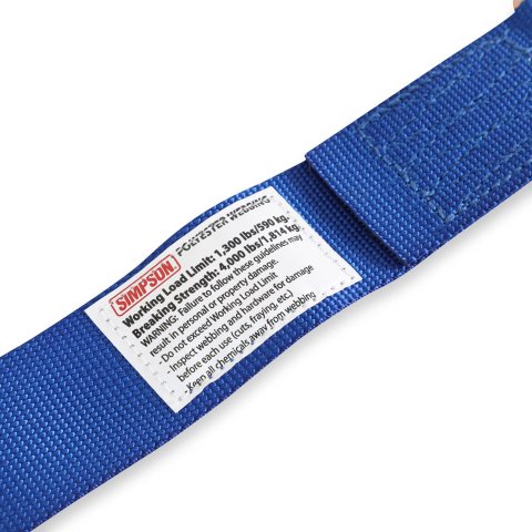 Simpson Racing Tie-Down Straps 35010BJ JUNKYARD DOG AXLE STRAP- BLUE