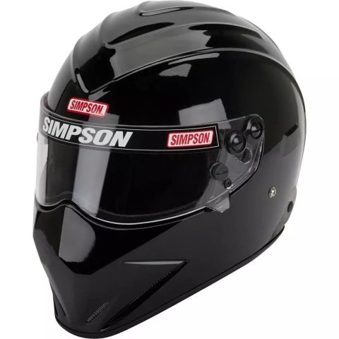 Simpson SA2020 Diamondback Series Helmets 7297342 Helmet, Diamondback, Full Face, Gloss Black, Snell SA2020, X-Large, Each