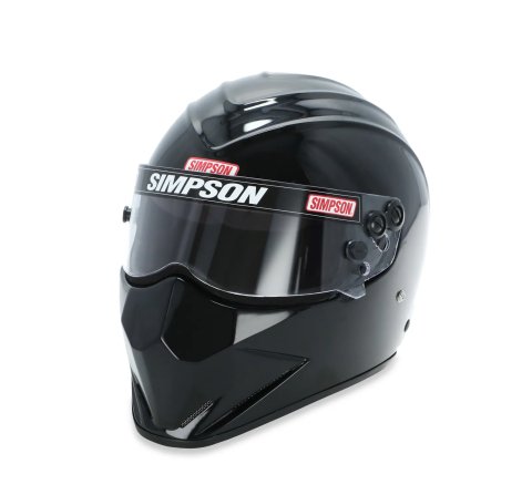 Simpson SA2020 Diamondback Series Helmets 7297382 Helmet, Diamondback, Full Face, Gloss Black, Snell SA2020, Large, Each