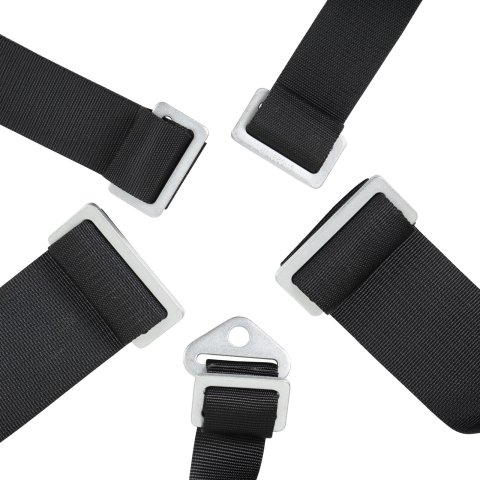 Simpson Racing Harnesses 29075BKH L&L 55" LAP SP SS 5PT PD HN BK