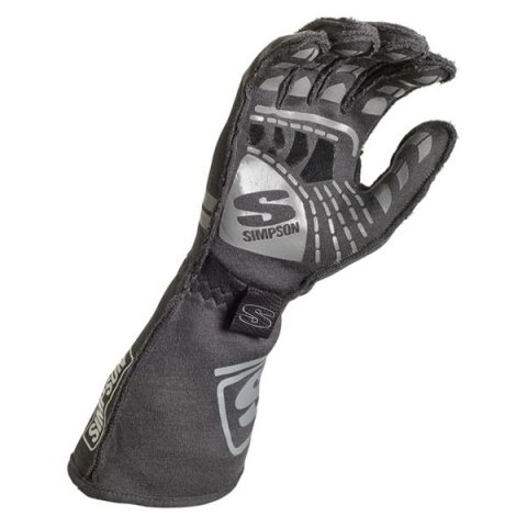 Simpson Endurance Racing Gloves EGMG Driving Gloves, Racing, Double Layer, Nomex®, Gray, SFI 3.3/5, Medium, Pair