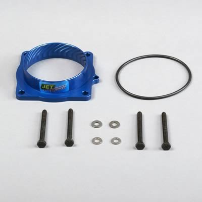 JET Powr-Flo Throttle Body Spacers 62139 Spacer, Powr-Flo, Aluminum, Blue Anodized, Chrysler, Dodge, Jeep, 5.7L, 6.1L, 6.4L, Each