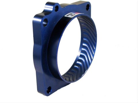 JET Powr-Flo Throttle Body Spacers 62180 Spacer, Powr-Flo, Aluminum, Blue Anodized, Dodge, Ram, Jeep, Hemi, Each