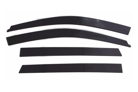 Auto Ventshade Low-Profile Deflectors 894080 Side Window Visors, Deflectors, Front and Rear, Acrylic, Smoke, Chevy, GMC, Set of 4