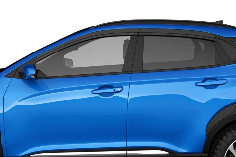 Auto Ventshade Side Window Visors 894122 VENTVISOR LOW PRO 4PC SMOKE 2020-2024 HYUNDAI KONA