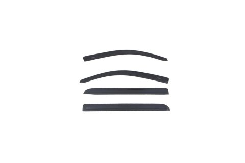 Auto Ventshade Low-Profile Ventvisors 994064-JSC Side Window Visors, Ventvisors, Low-Profile, Front and Rear, Billet Silver Metallic, Ram, Set