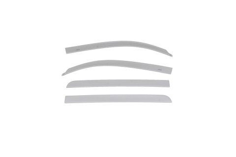 Auto Ventshade Low-Profile Deflectors 894012-1D6 Side Window Visor, Low-Profile, Front and Rear, Silver Sky Metallic, ABS Plastic, Adhesive Tape Installation, Toyota, Set of 4