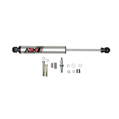 Skyjacker ADX 2.0 Steering Stabilizers for 1994-2002 RAM 3500, 2500, 1994-2001 1500 - 2007 Stabilizer, 2.0, Machined Polished, Hard Anodized, Single, Dodge, Each