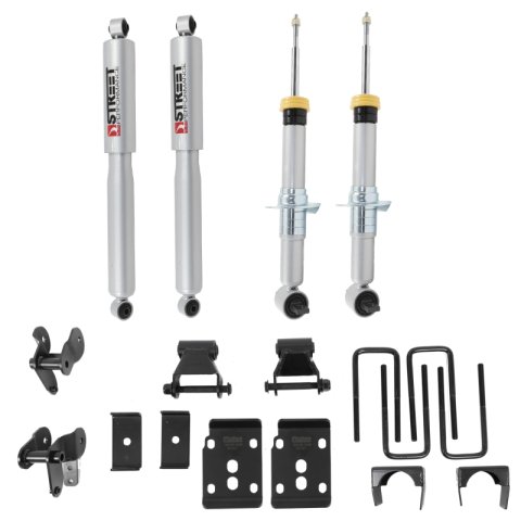 Belltech Lowering Kits 1050SP Kit, Struts/Flip Kit, 1-3.5 in. Front, 4.5 in. Rear, Ford, F-150, Kit