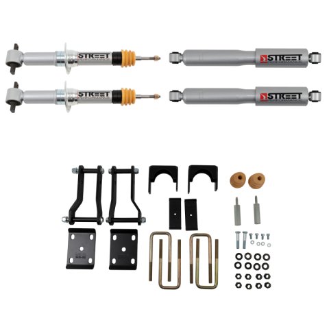 Belltech Lowering Kits with Street Performance Shock Absorbers for 2019-2023 RANGER - 1045SP Kit, Ford Ranger 4WD, 2 in. Front 4 in. Rear, Kit